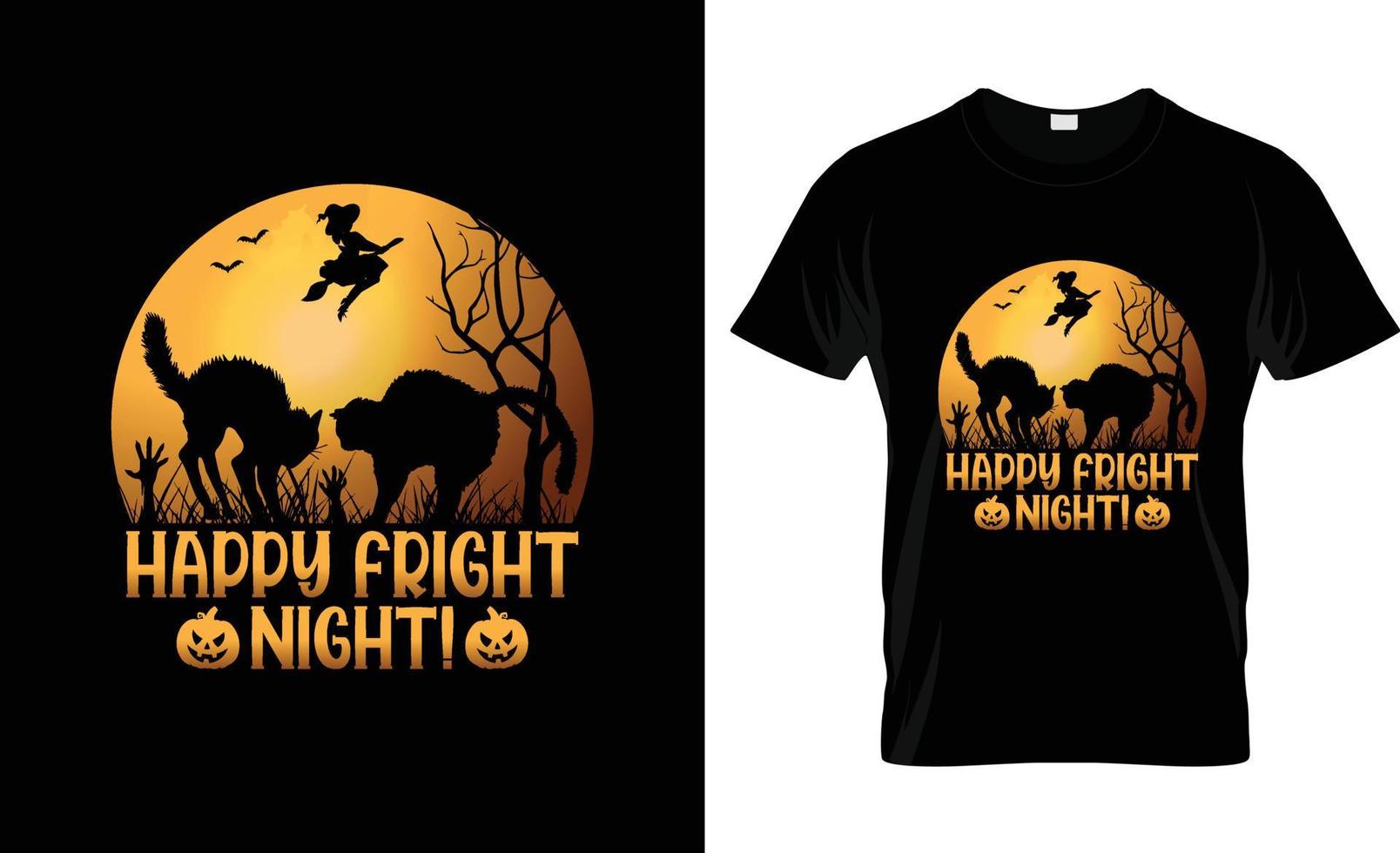 conception de t-shirt d'halloween, slogan de t-shirt d'halloween et conception de vêtements, typographie d'halloween, image vectorielle d'halloween, illustration d'halloween vecteur