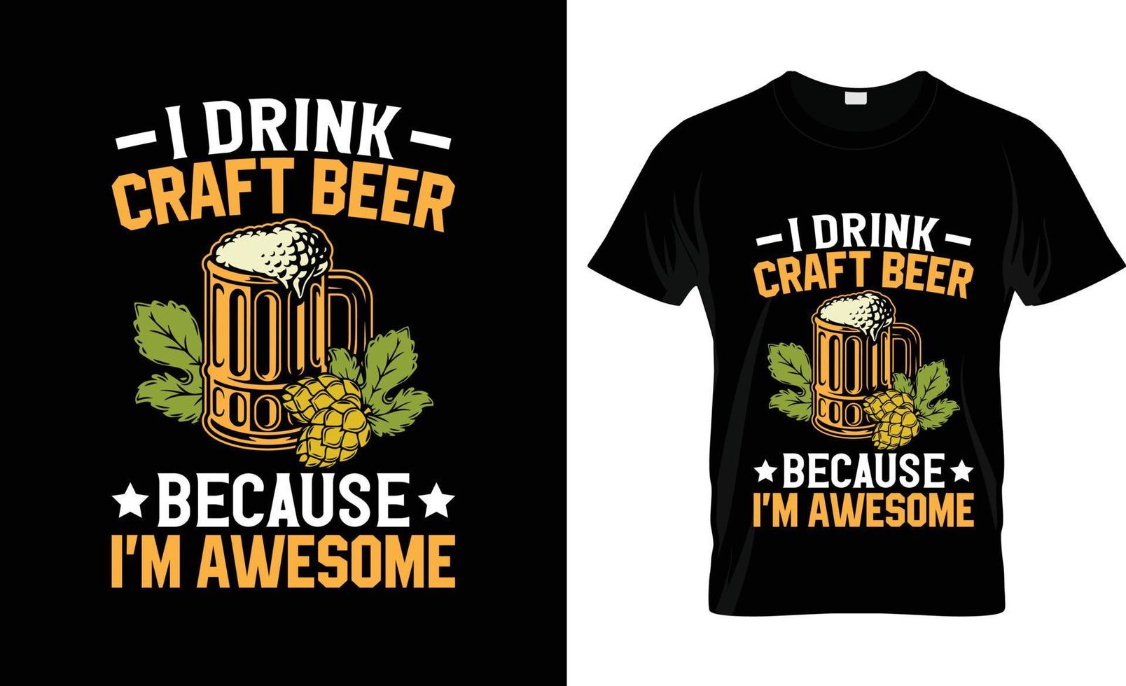 conception de t-shirt de bière artisanale, slogan de t-shirt de bière artisanale et conception de vêtements, typographie de bière artisanale, vecteur de bière artisanale, illustration de bière artisanale