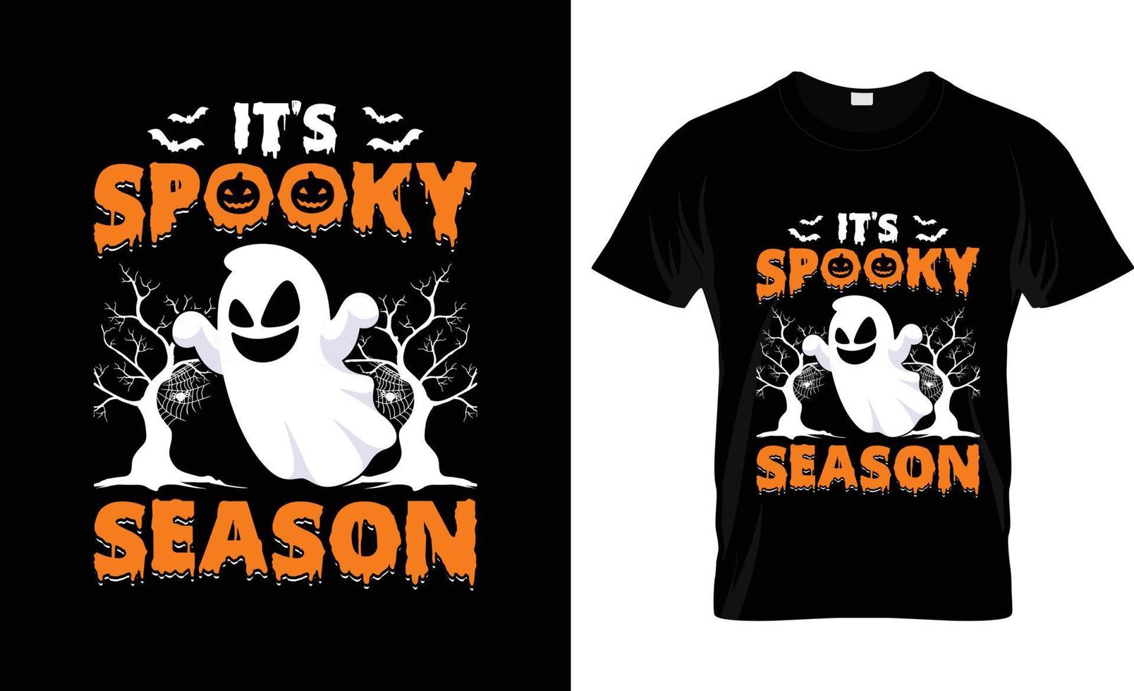 conception de t-shirt d'halloween, slogan de t-shirt d'halloween et conception de vêtements, typographie d'halloween, image vectorielle d'halloween, illustration d'halloween vecteur