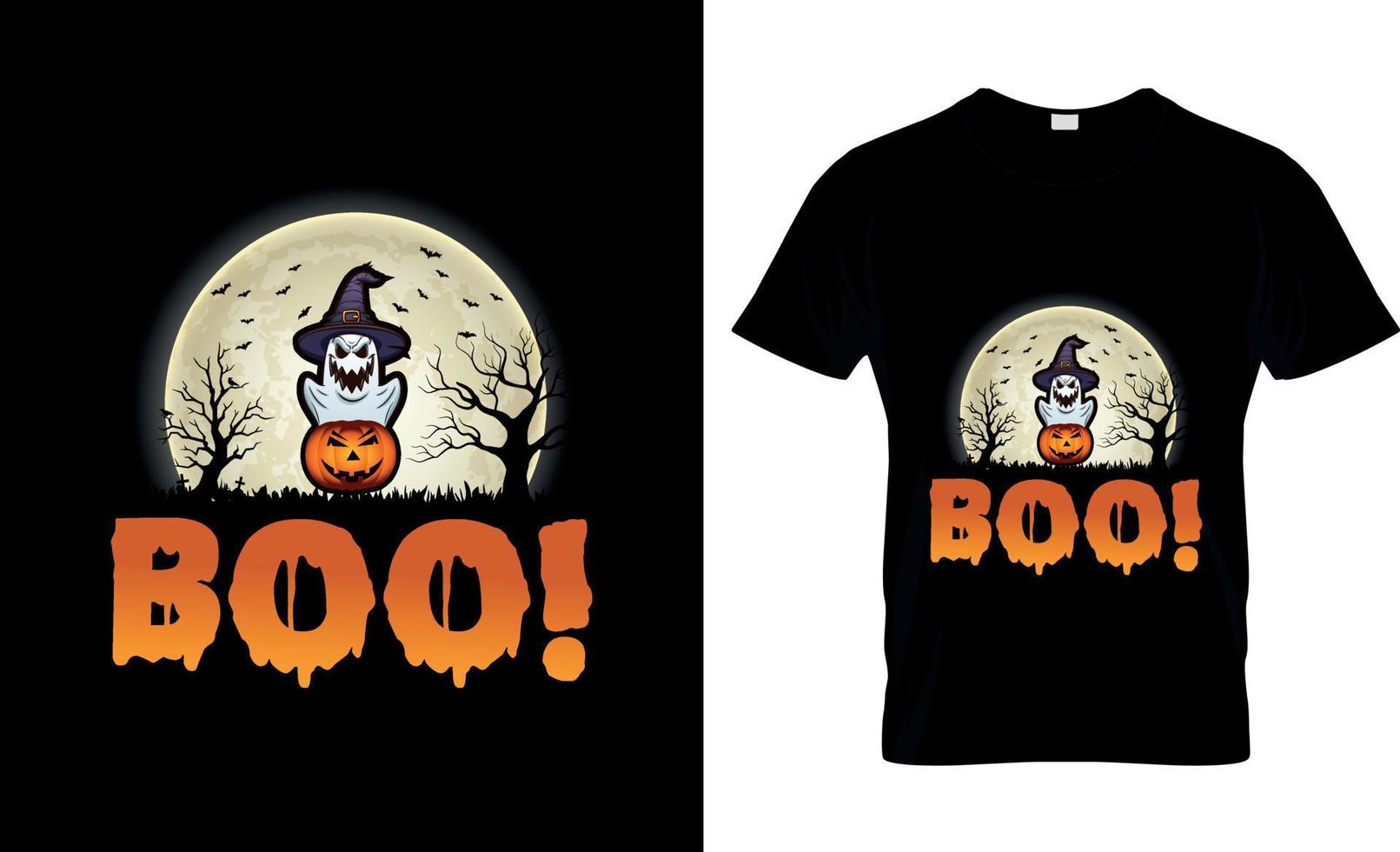 conception de t-shirt d'halloween, slogan de t-shirt d'halloween et conception de vêtements, typographie d'halloween, image vectorielle d'halloween, illustration d'halloween vecteur