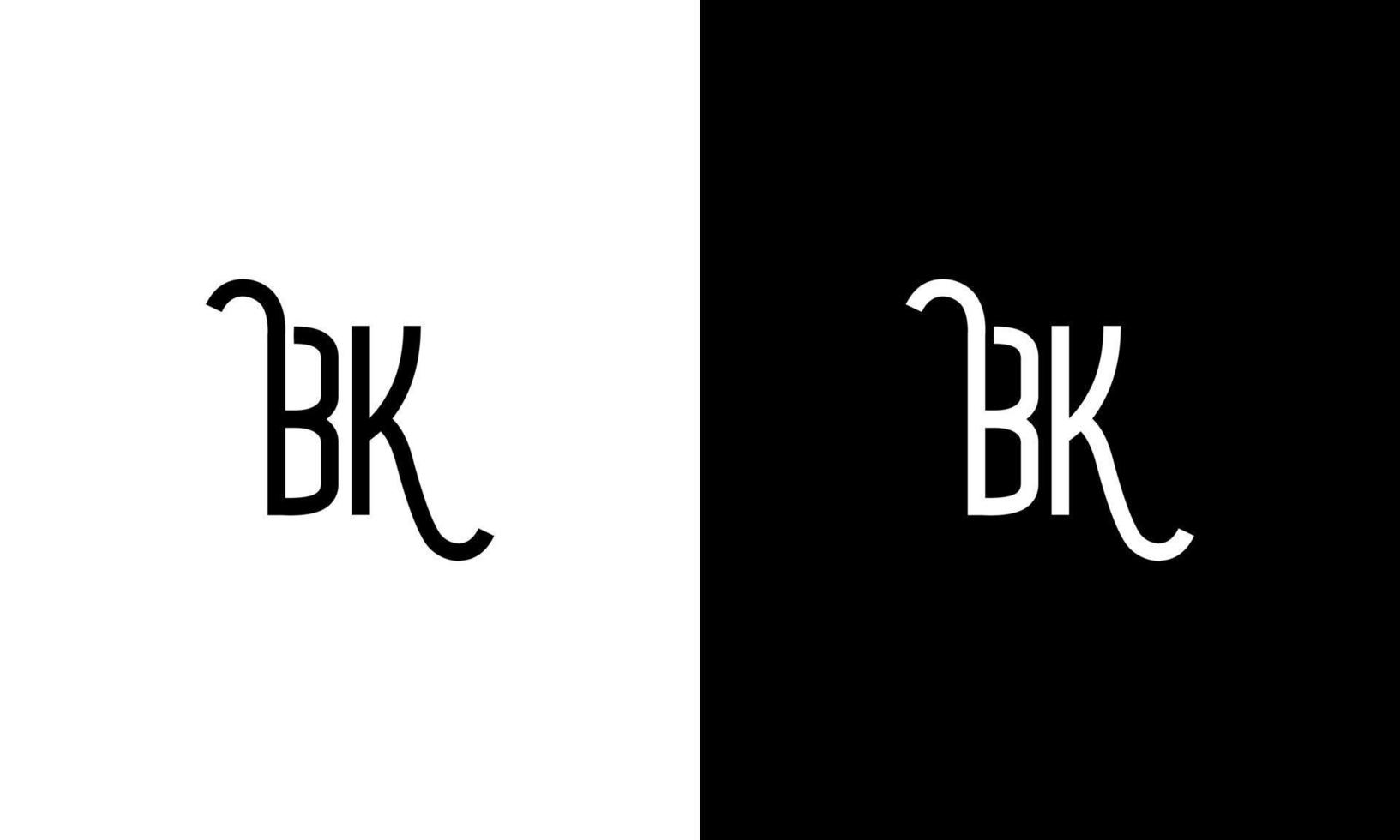 lettre bk vector logo modèle gratuit vecteur gratuit