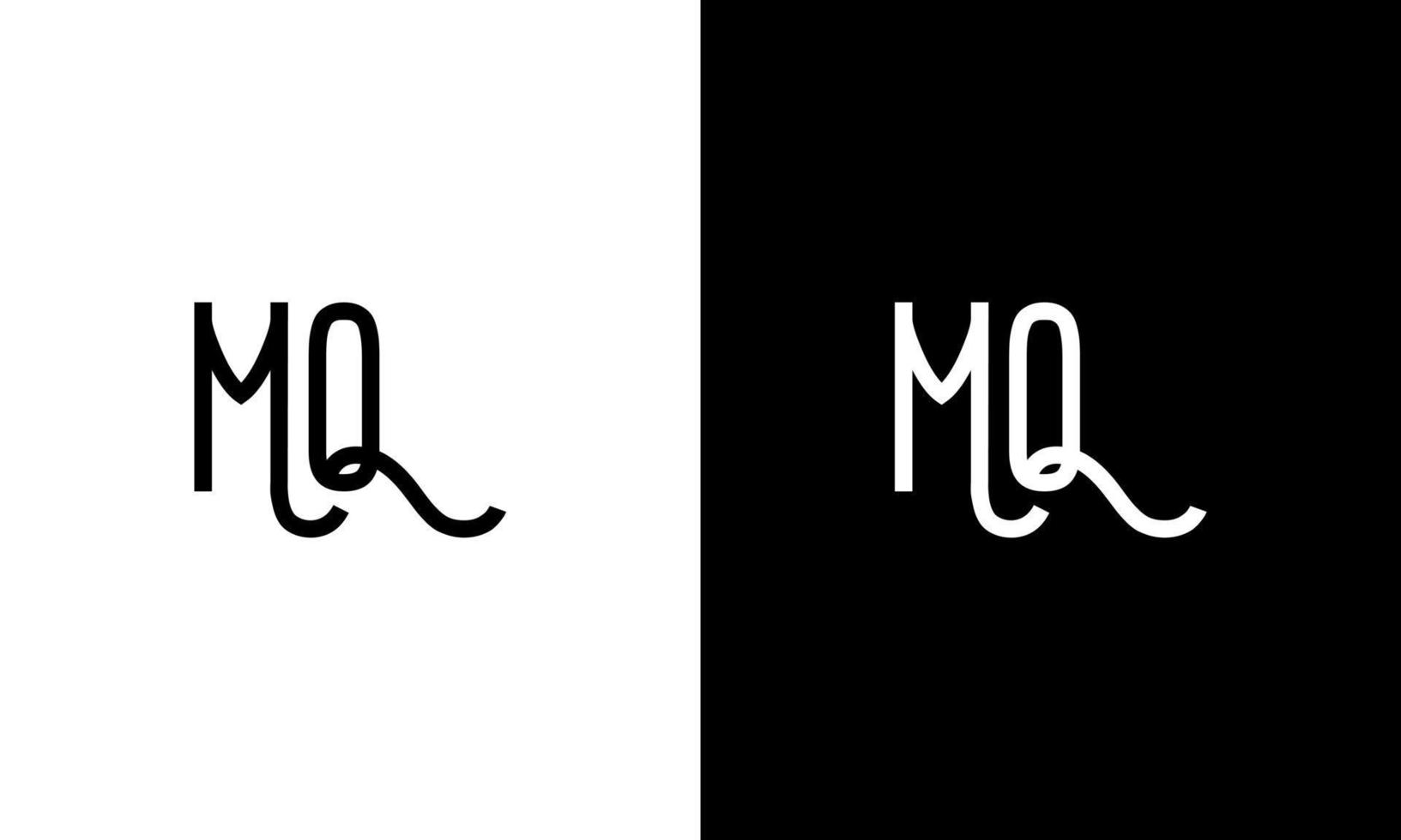 modèle gratuit de logo vectoriel lettre mq vecteur gratuit