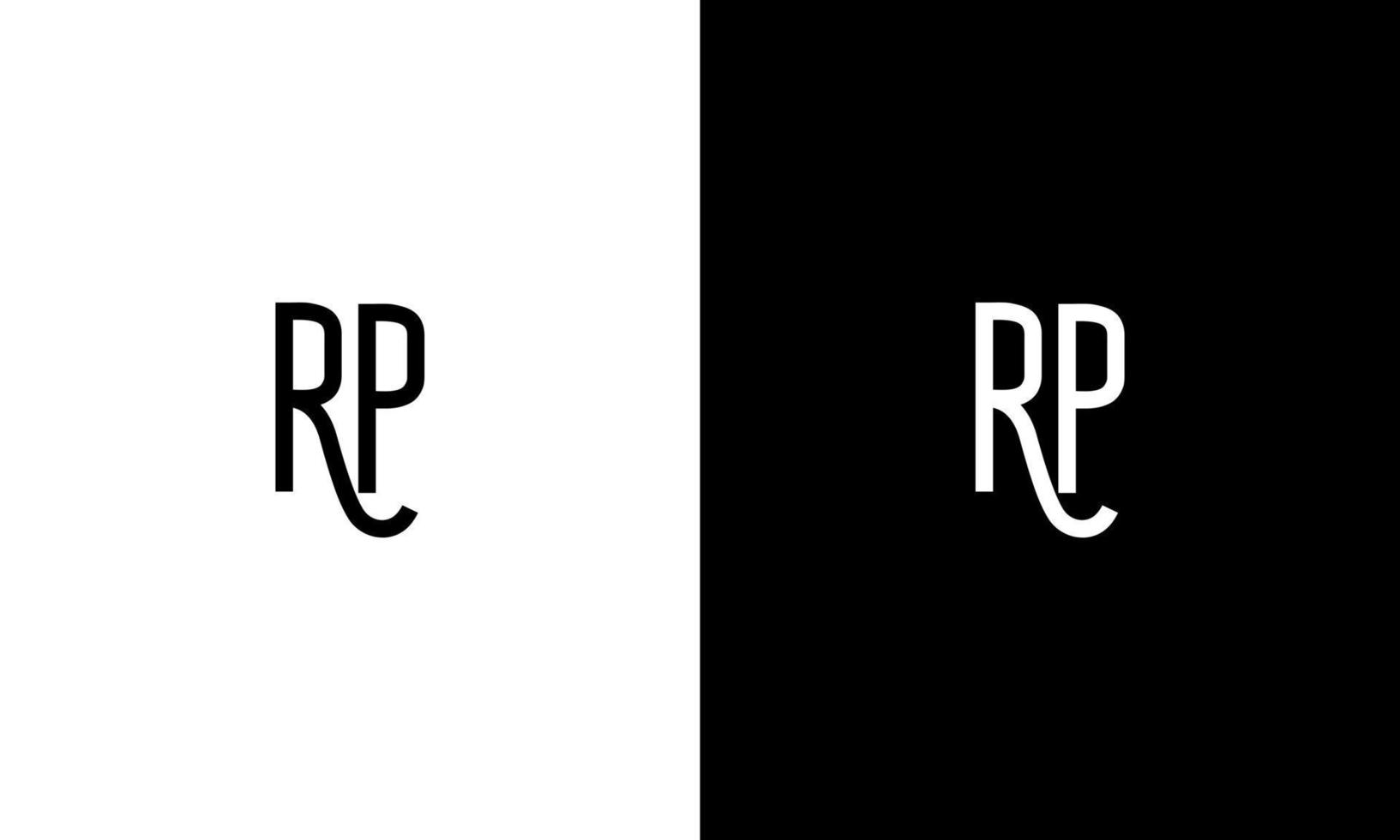 lettre rp vector logo modèle gratuit vecteur gratuit