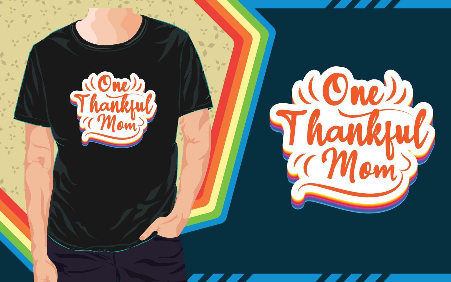 conception de t-shirt de thanksgiving, t-shirt de typographie vecteur