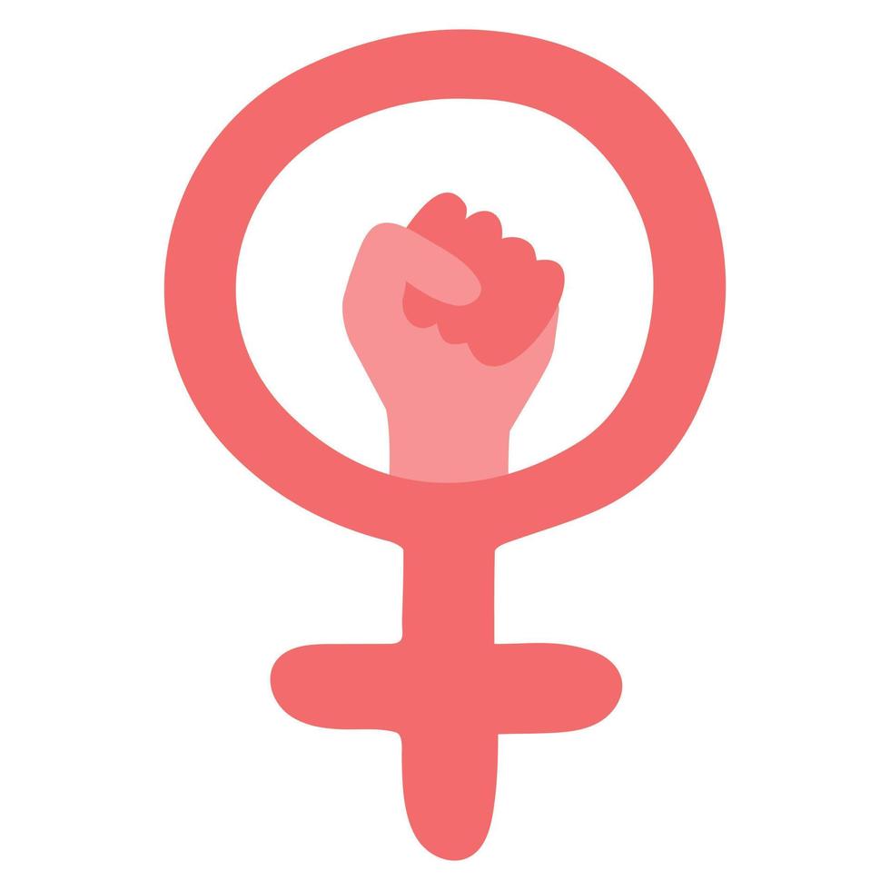 femme femme féminisme protestation main icône vecteur