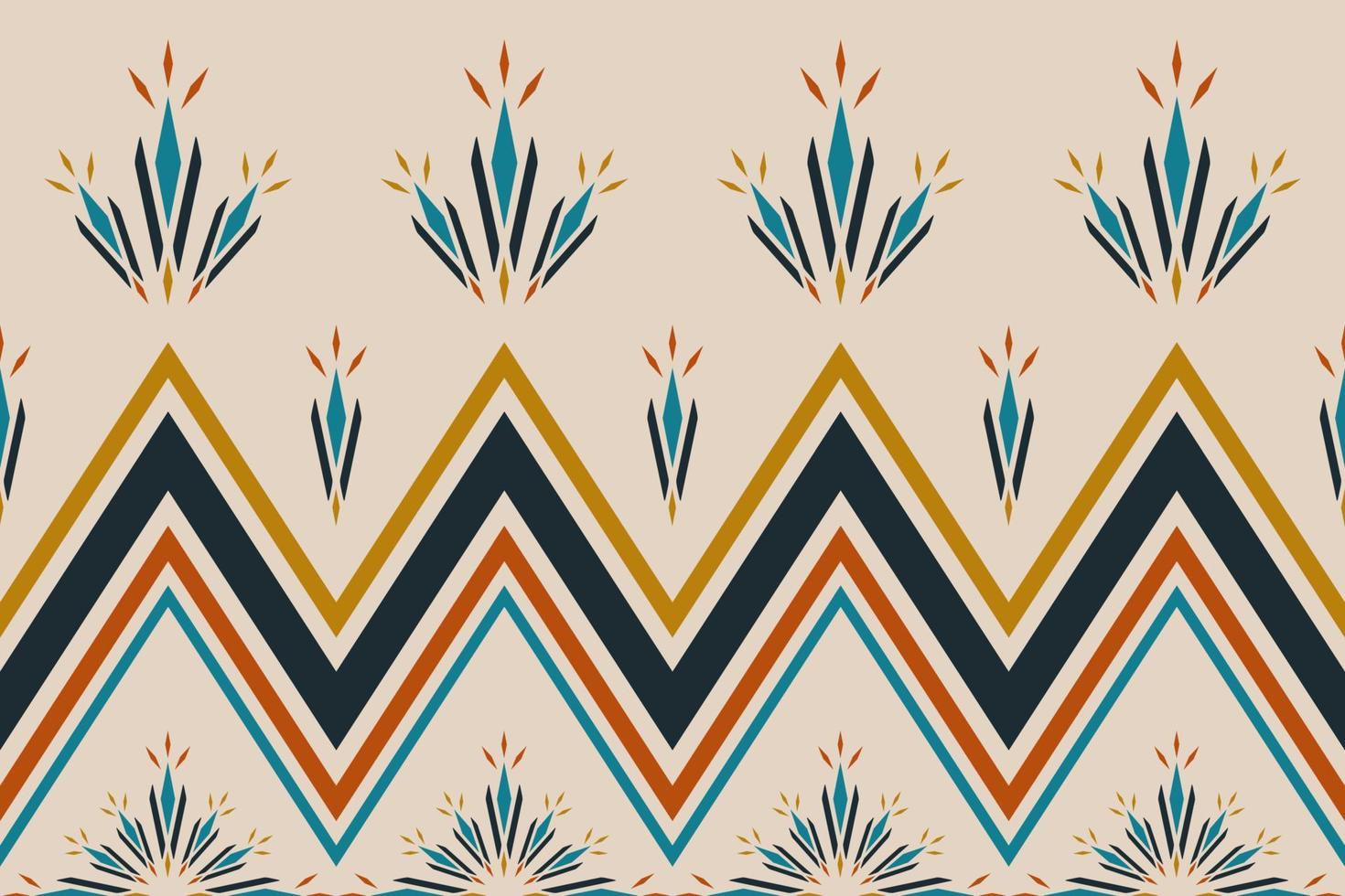 tissu fleur ethnique art. motif géométrique sans couture ethnique traditionnel. vecteur