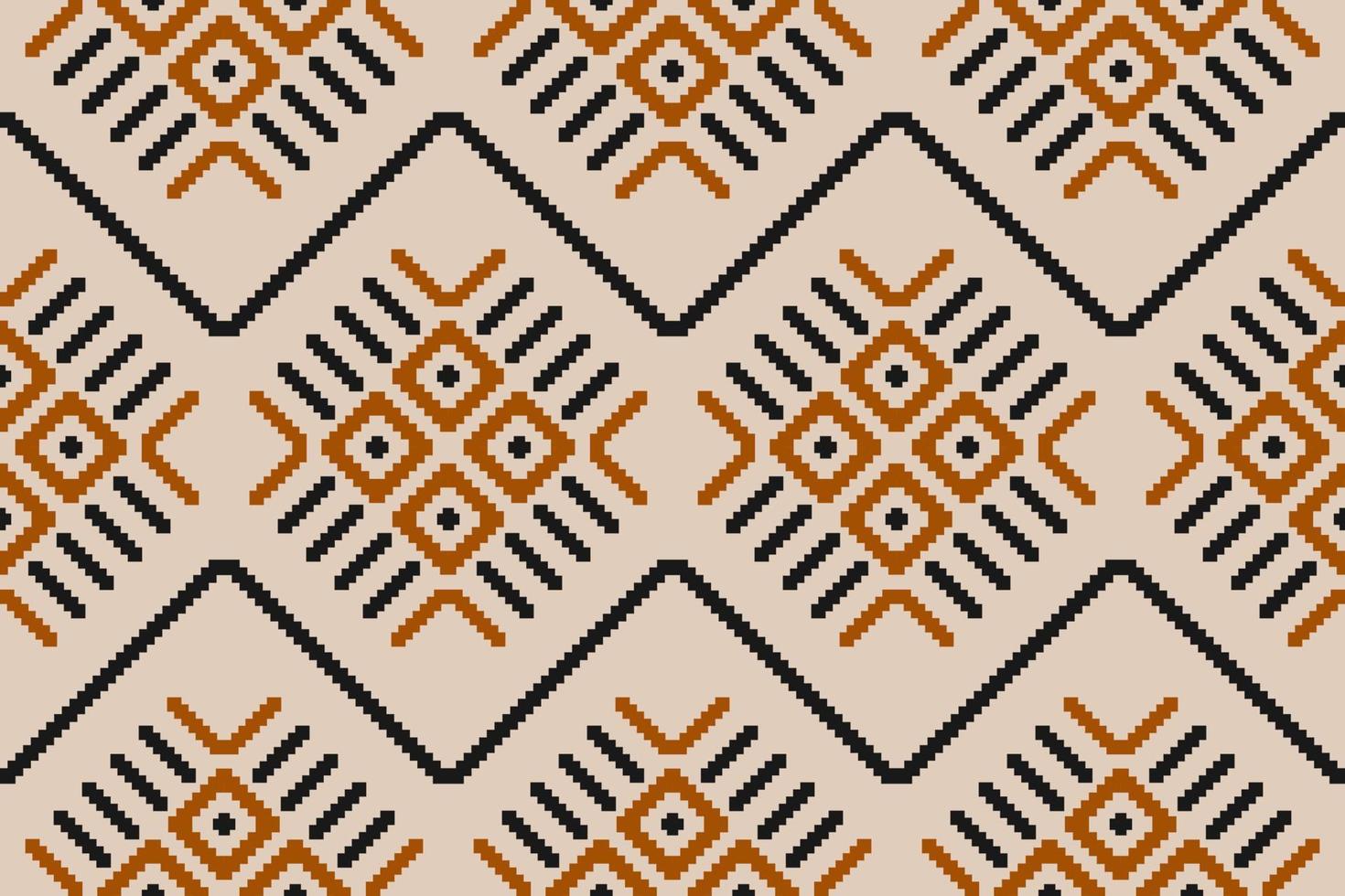tissu ethnique motif oriental. modèle sans couture ikat ethnique en tribal. vecteur