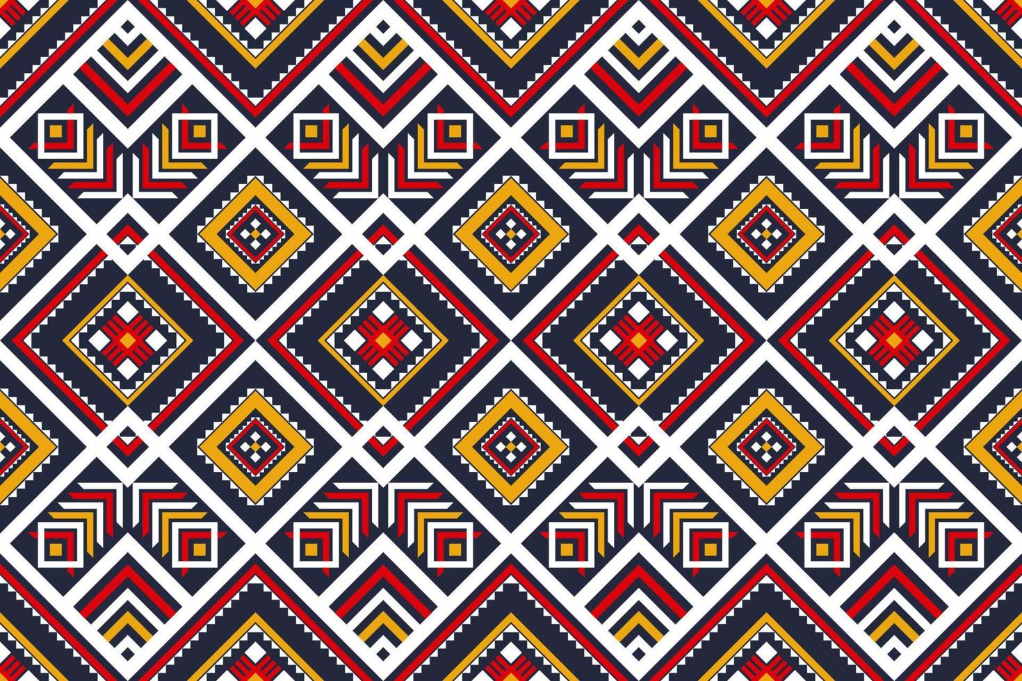 motif géométrique sans couture ethnique en tribal. tissu motif ethnique art. vecteur