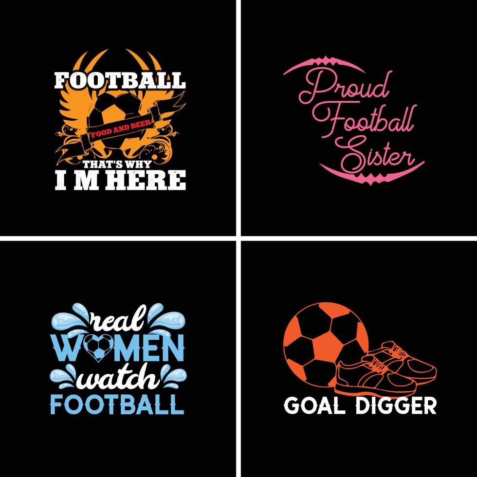 conception de t-shirt de football vecteur