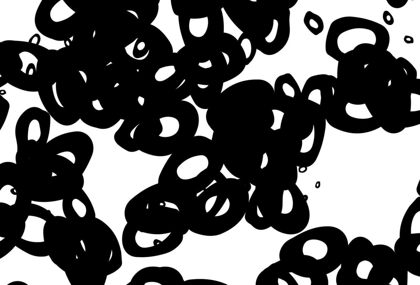 couverture vectorielle en noir et blanc avec des taches. vecteur