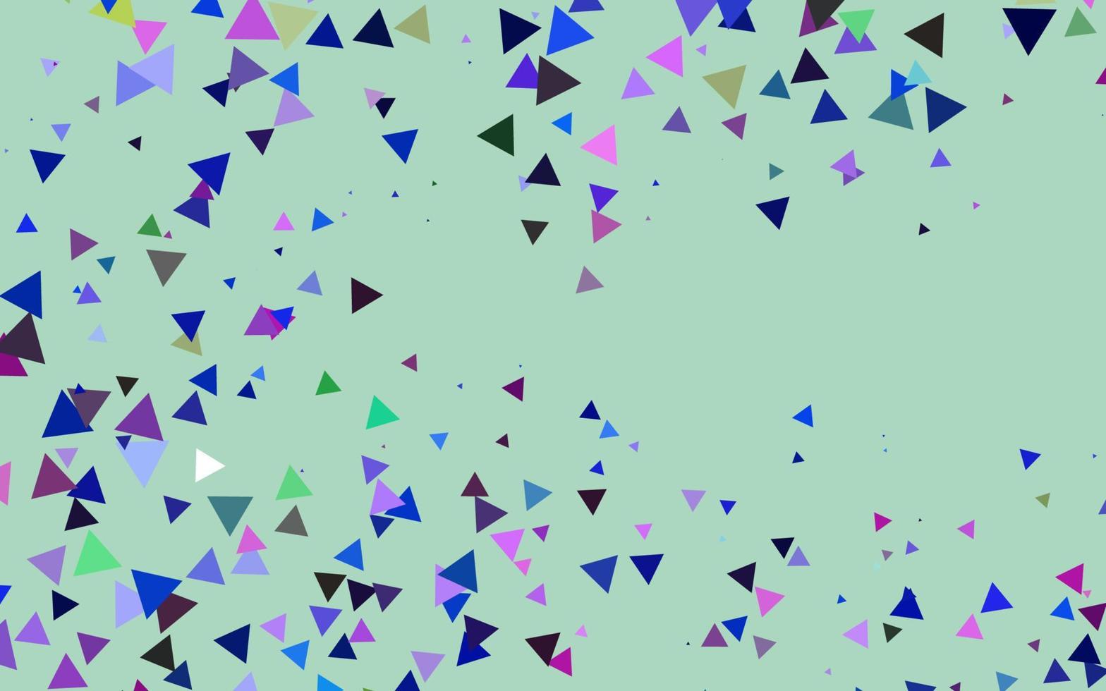 multicolore clair, mise en page vectorielle arc-en-ciel avec lignes, triangles. vecteur