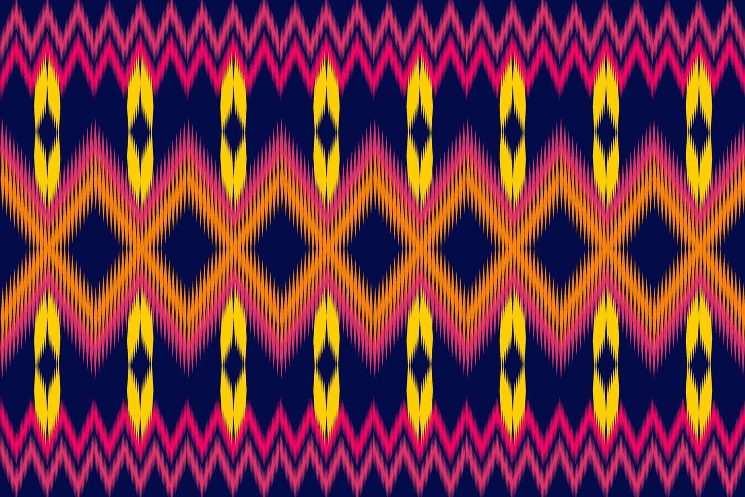 motif de tissu ikat géométrique ethnique traditionnel vecteur