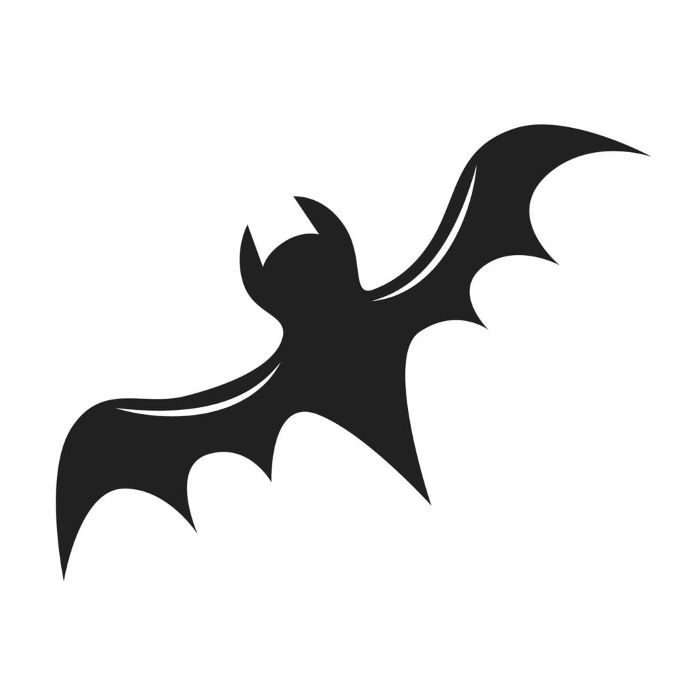 silhouette de chauve-souris. conception d'éléments pour joyeux halloween. illustration vectorielle vecteur