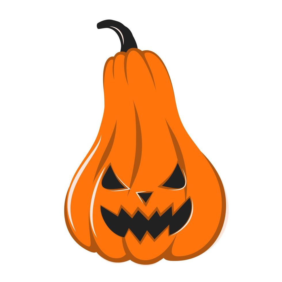 citrouille pour joyeux halloween. illustration vectorielle pour affiche, carte de voeux, invitation à une fête vecteur