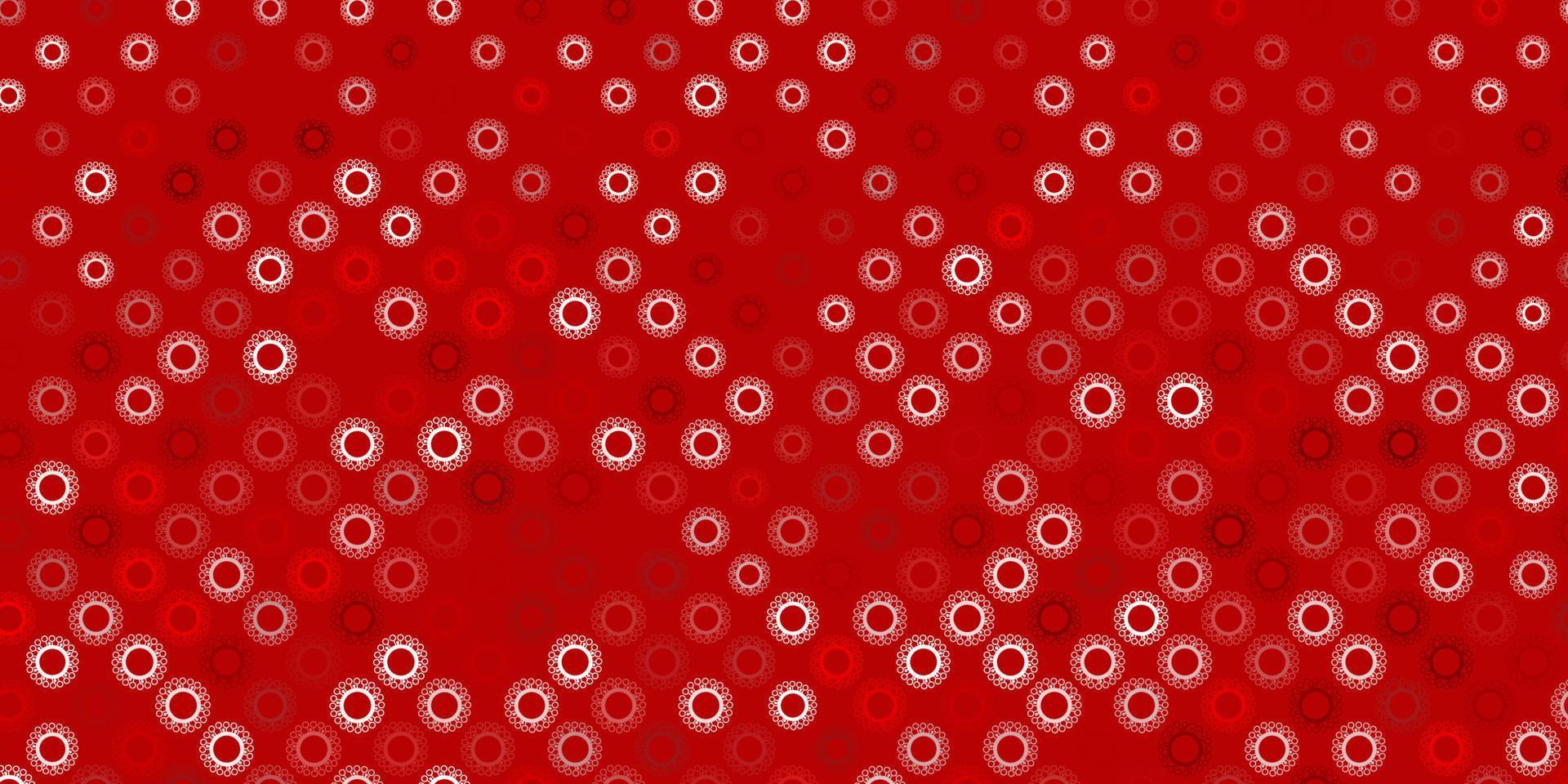 texture de vecteur vert foncé, rouge avec des symboles de la maladie.