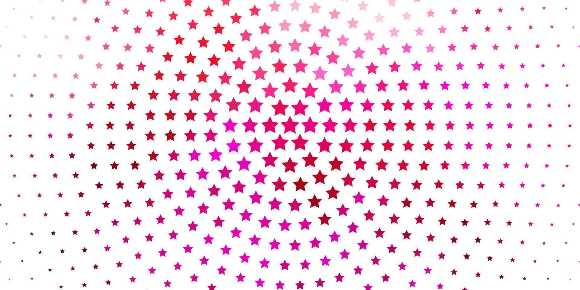 modèle vectoriel rose clair avec des étoiles abstraites.
