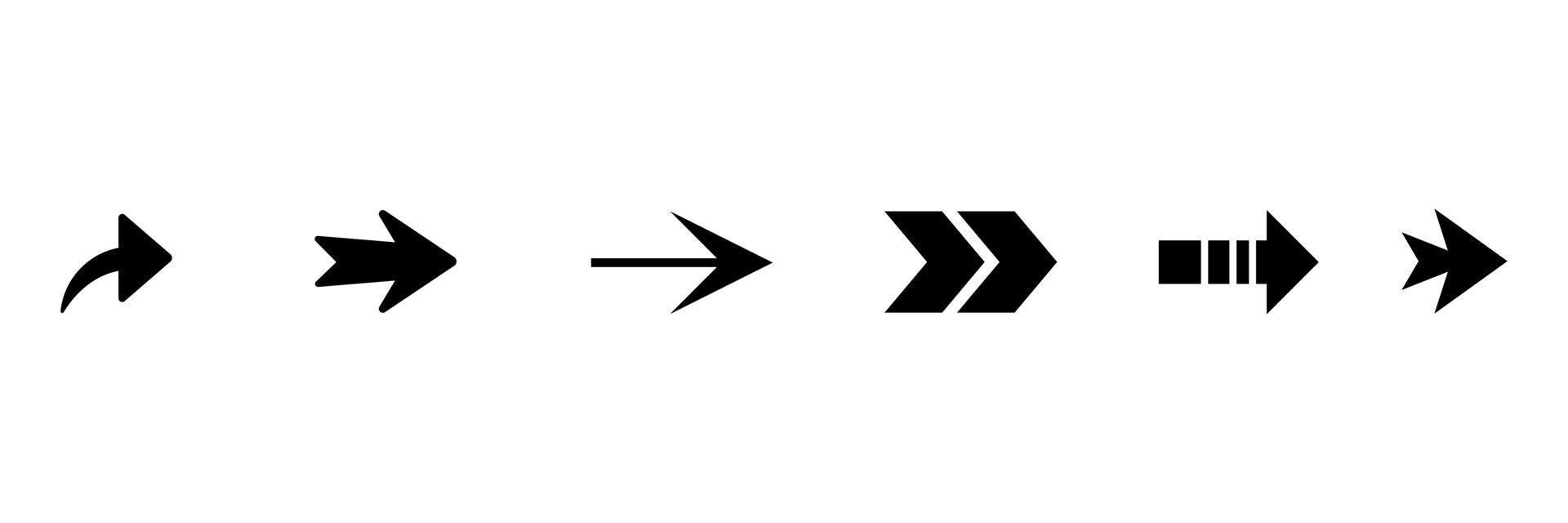 collection de directions de flèches avec différentes formes vecteur