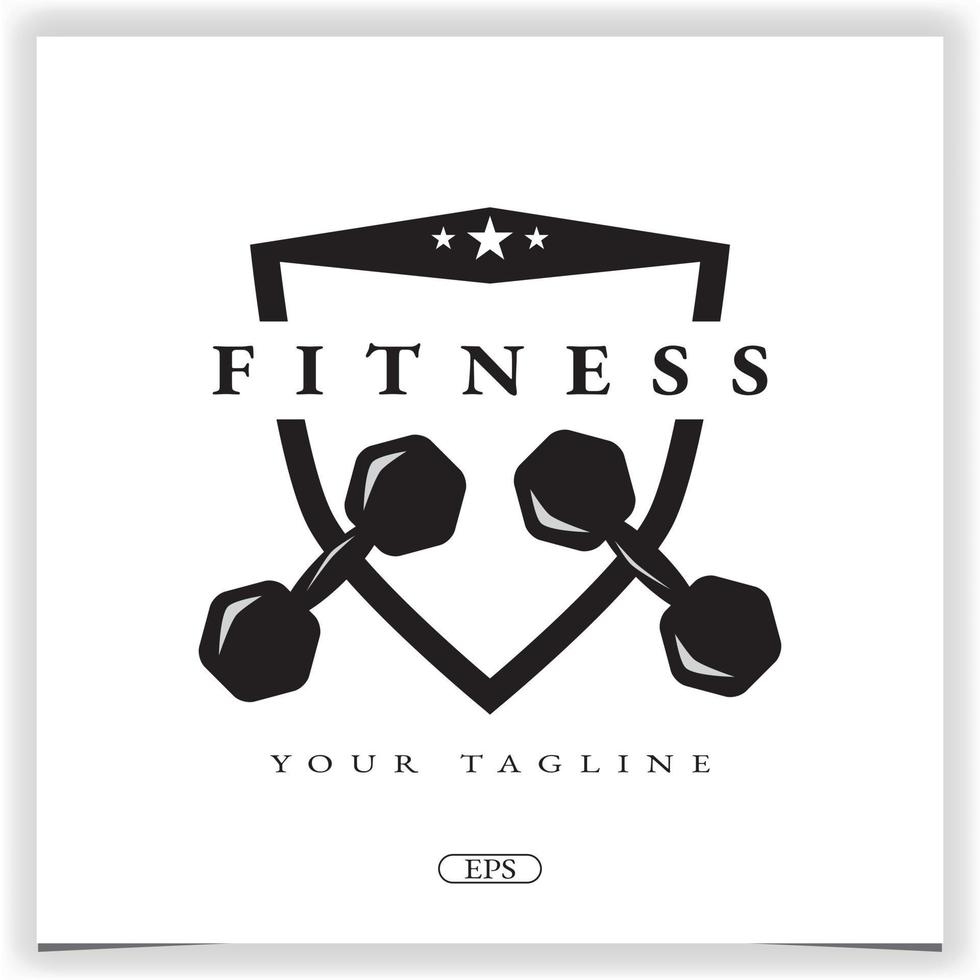 gym fitness logo moderne premium modèle élégant vecteur eps 10