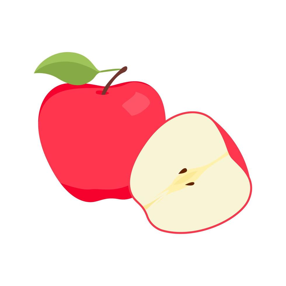 illustration simple de pomme de stock de vecteur