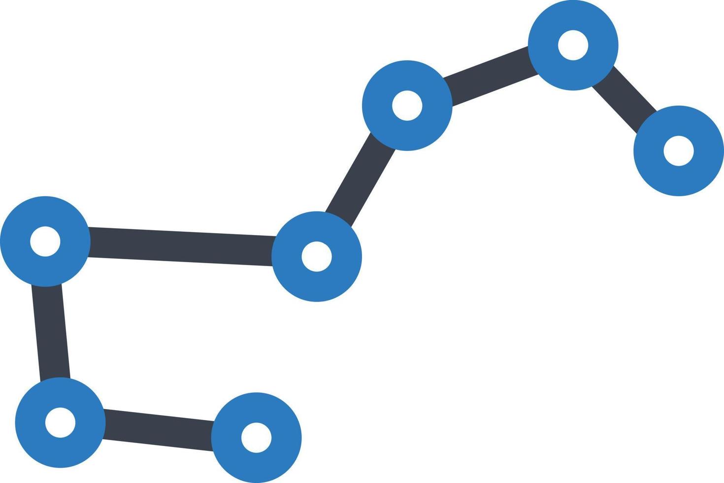 illustration vectorielle de constellation sur un fond. symboles de qualité premium. icônes vectorielles pour le concept et la conception graphique. vecteur