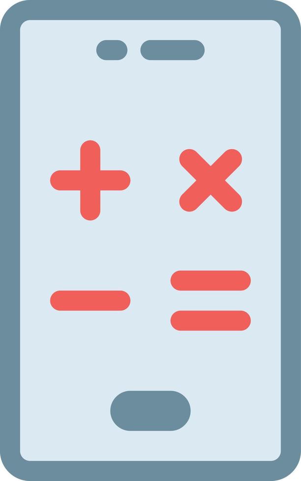 illustration vectorielle de la calculatrice sur un fond. symboles de qualité premium. icônes vectorielles pour le concept et la conception graphique. vecteur
