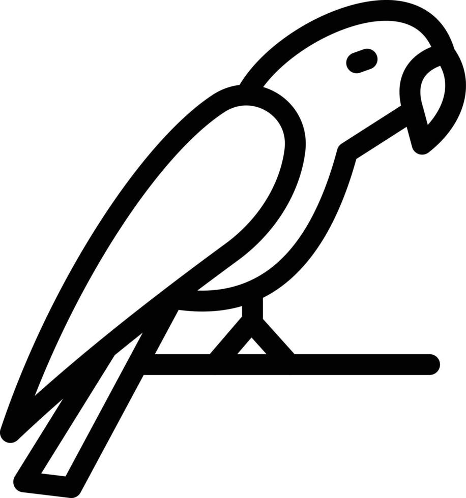 illustration vectorielle de perroquet sur fond.symboles de qualité premium.icônes vectorielles pour le concept et la conception graphique. vecteur