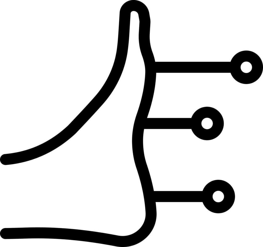 illustration vectorielle de pied sur un fond. symboles de qualité premium. icônes vectorielles pour le concept et la conception graphique. vecteur