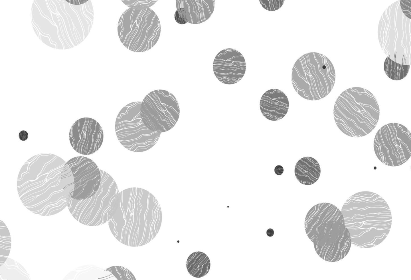 argent clair, modèle vectoriel gris avec des cercles.