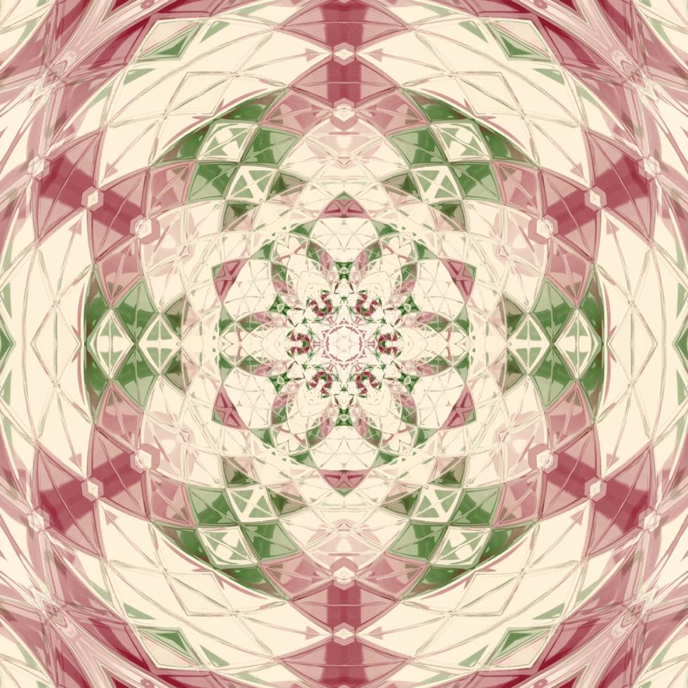 conception géométrique, mosaïque d'un kaléidoscope vectoriel, arrière-plan mosaïque abstrait, arrière-plan futuriste coloré, motif triangulaire géométrique. texture mosaïque. effet vitrail. vecteur
