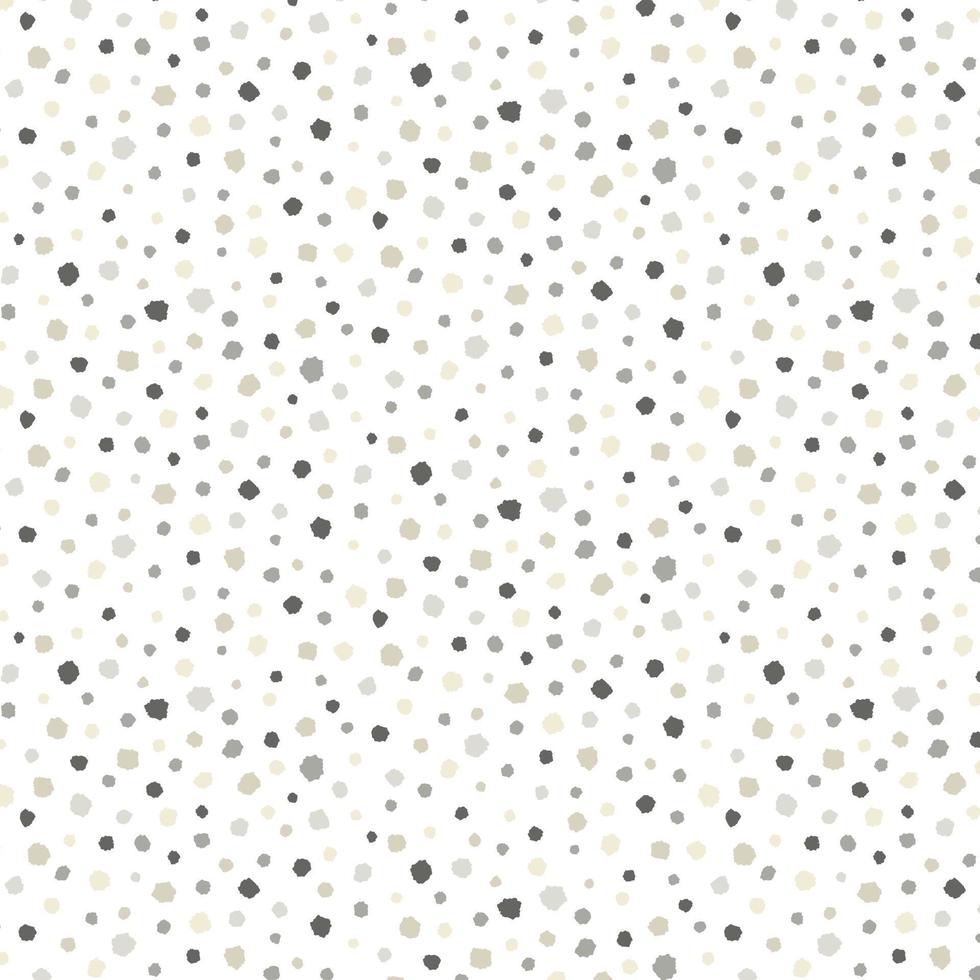 illustration vectorielle dessinée à la main d'un motif de points gris aléatoires sur fond blanc. terrazzo, granit, surface en marbre. vecteur