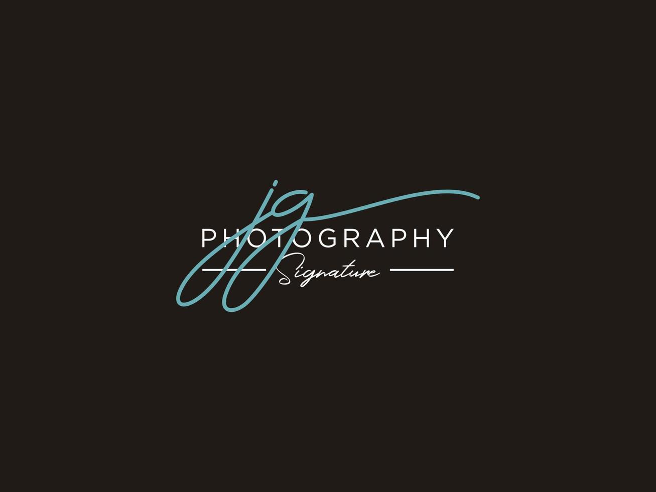 lettre jg signature logo template vecteur