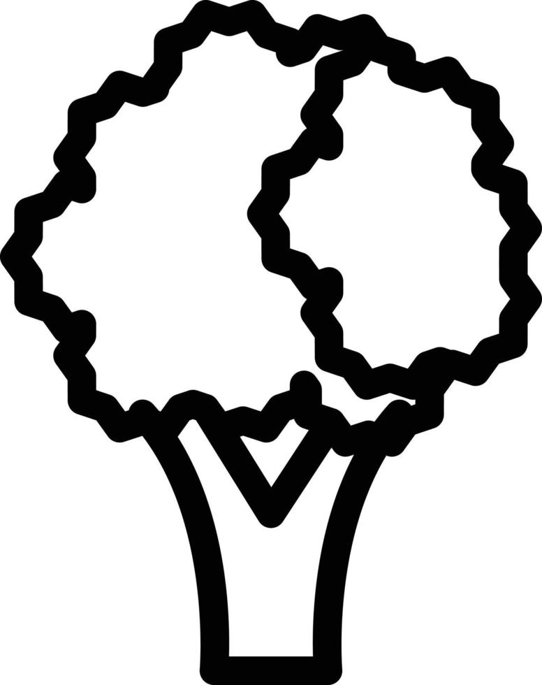 illustration vectorielle de brocoli sur fond.symboles de qualité premium.icônes vectorielles pour le concept et la conception graphique. vecteur