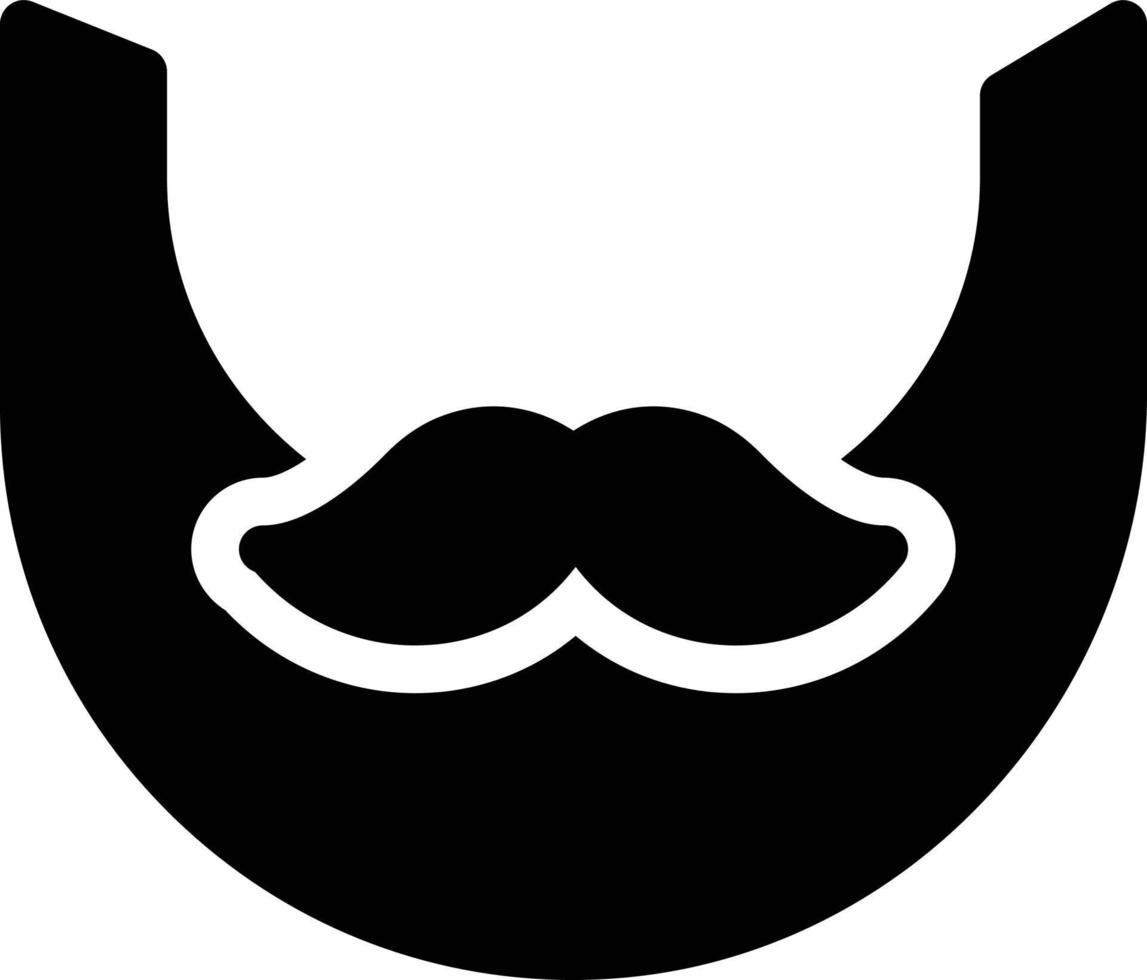 illustration vectorielle moustache sur fond. symboles de qualité premium. icônes vectorielles pour le concept et la conception graphique. vecteur