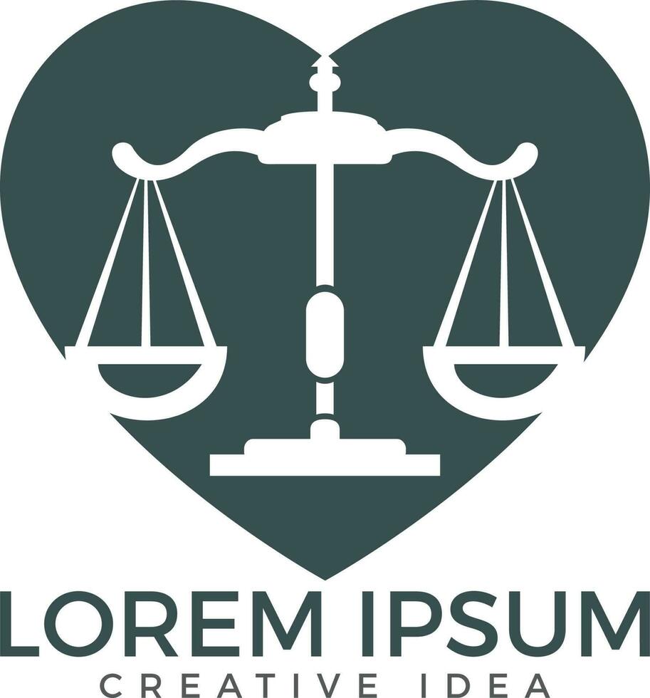 création de logo de droit et d'avocat. vecteur