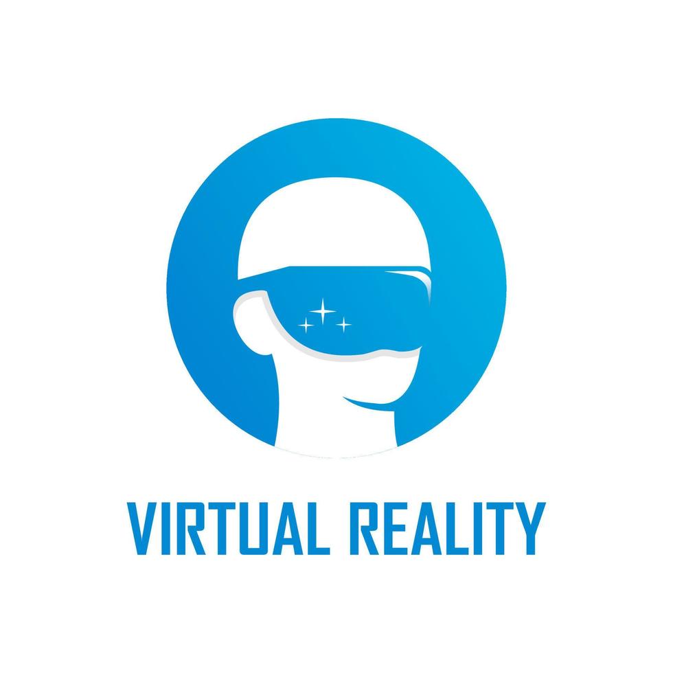 vecteur de logo de réalité virtuelle