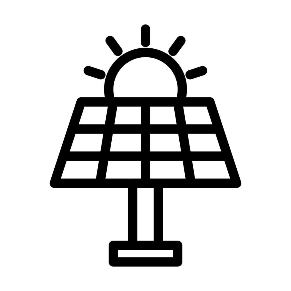 conception d'icône d'énergie solaire vecteur