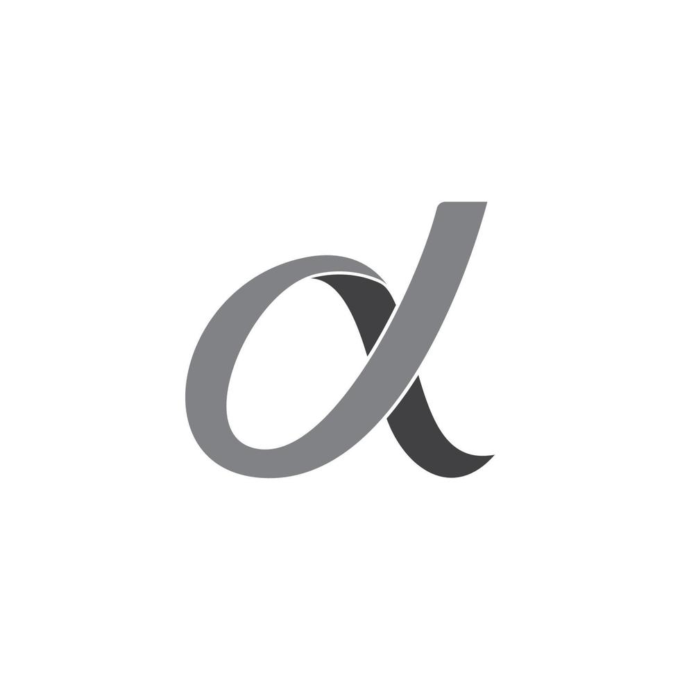 lettre abstraite d courbes vecteur de ruban 3d digne du produit de logo