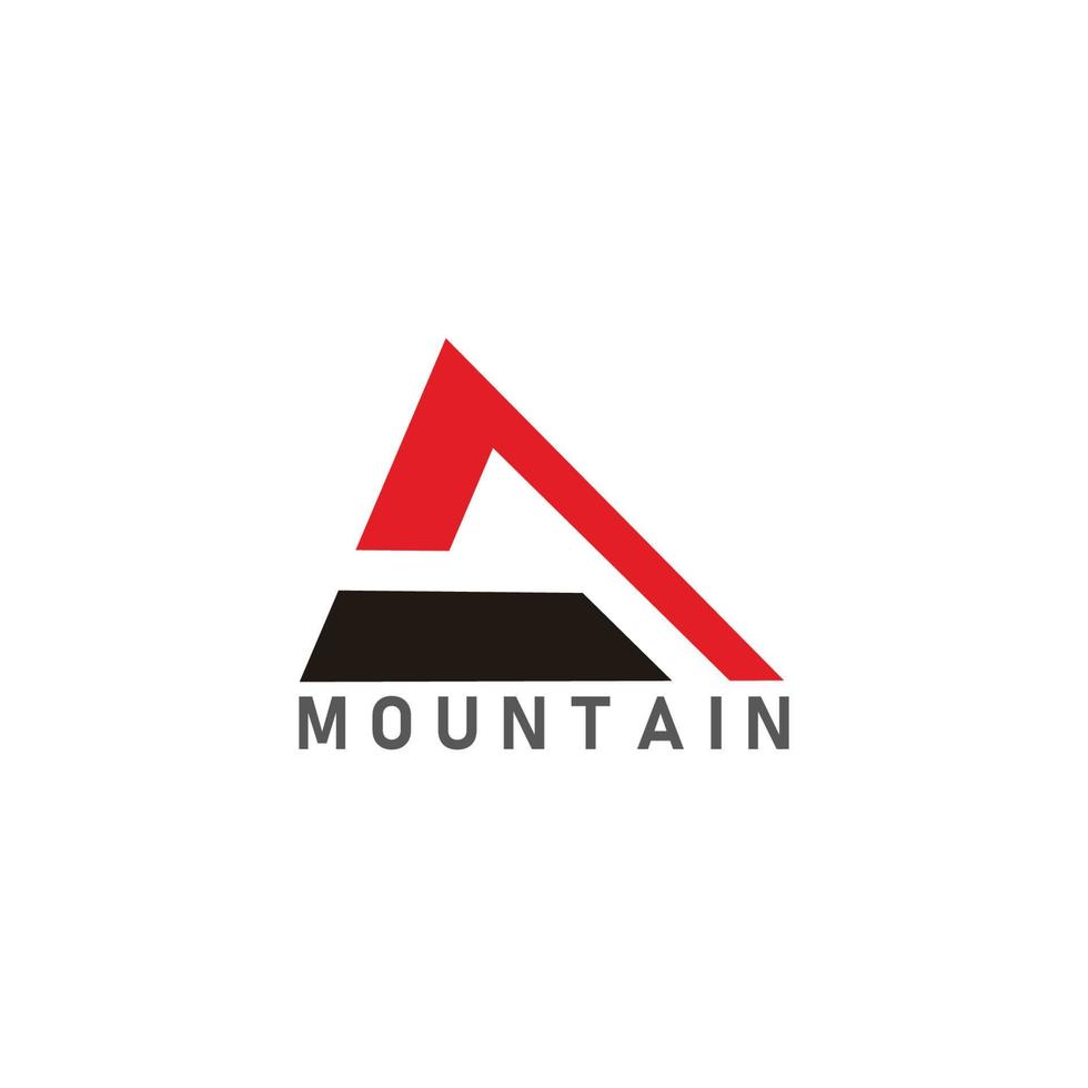 vecteur de logo géométrique de montagne triangle abstrait