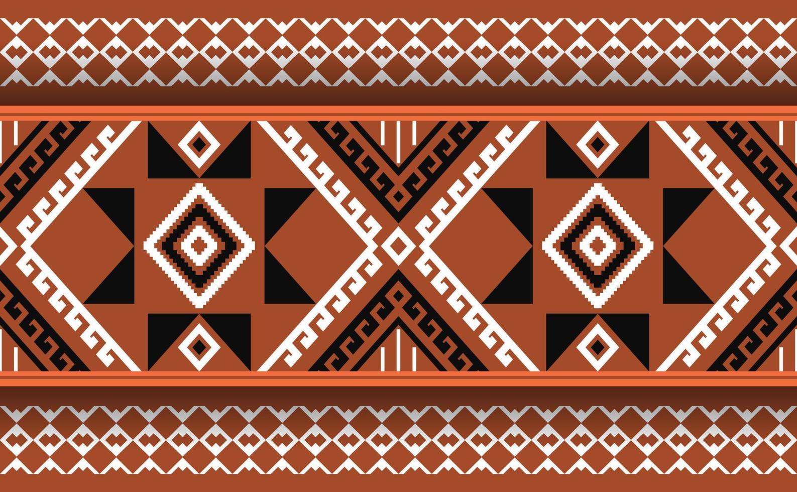 vecteur de motif de broderie, arrière-plan de motif d'artisanat ethnique géométrique, art rétro ikat continu