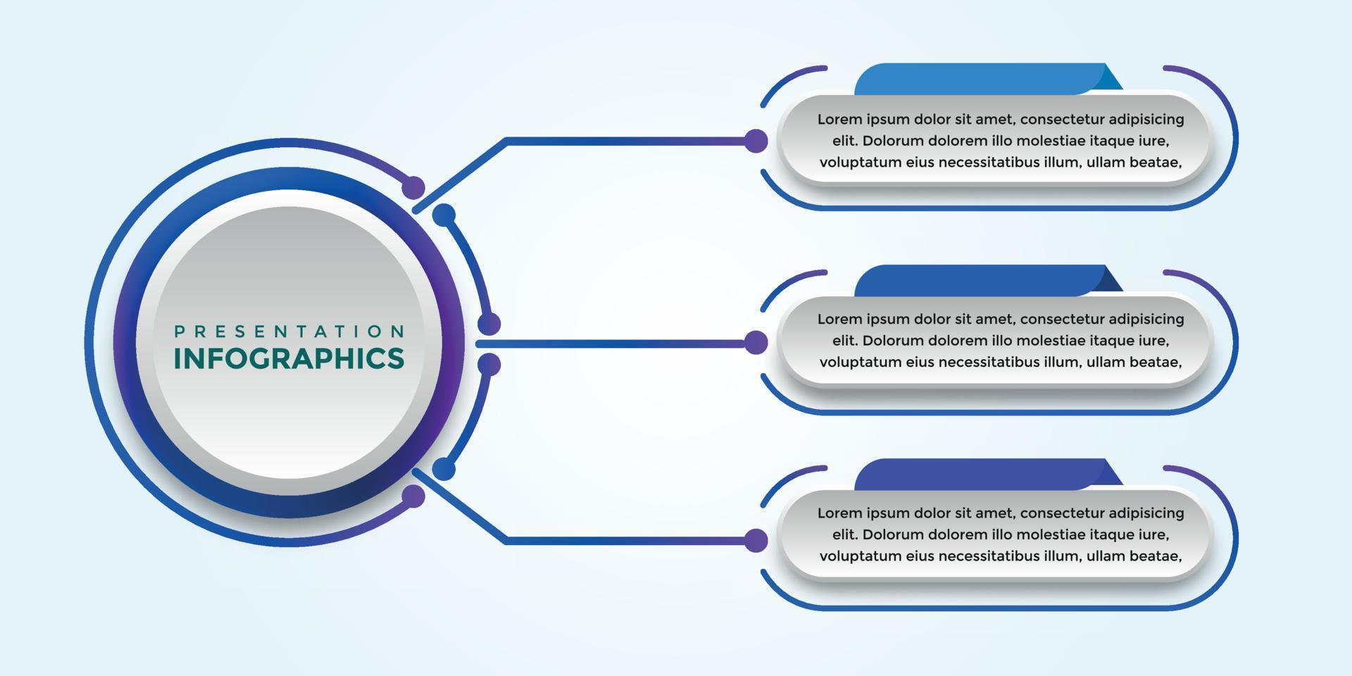 fichier eps de modèle d'infographie de présentation modifiable vecteur