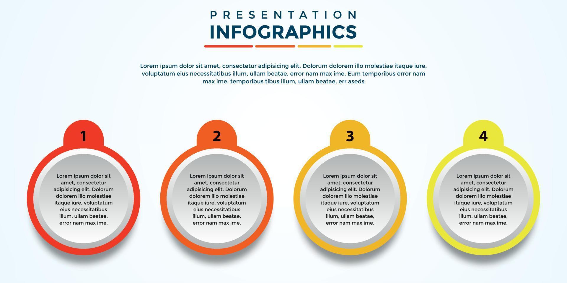 fichier eps de modèle d'infographie de présentation modifiable vecteur