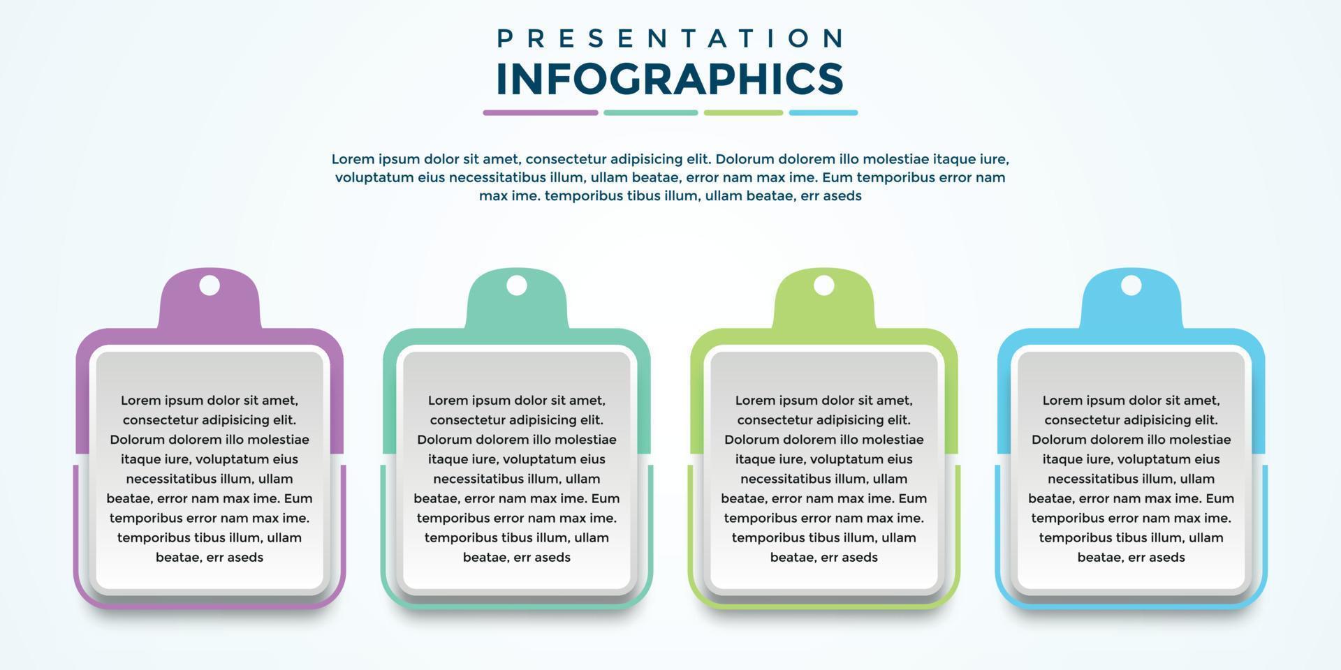 fichier eps de modèle d'infographie de présentation modifiable vecteur