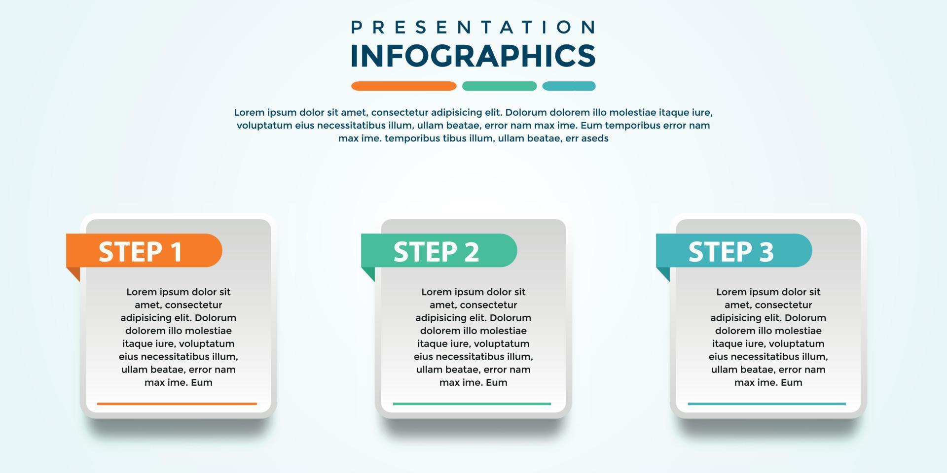 fichier eps de modèle d'infographie de présentation modifiable vecteur