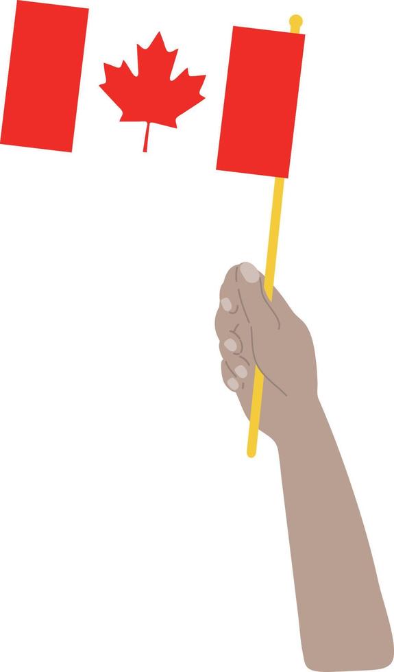 drapeau canadien dessiné à la main, dollar canadien dessiné à la main vecteur