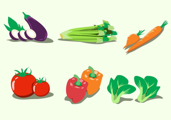Vecteur de légumes sains