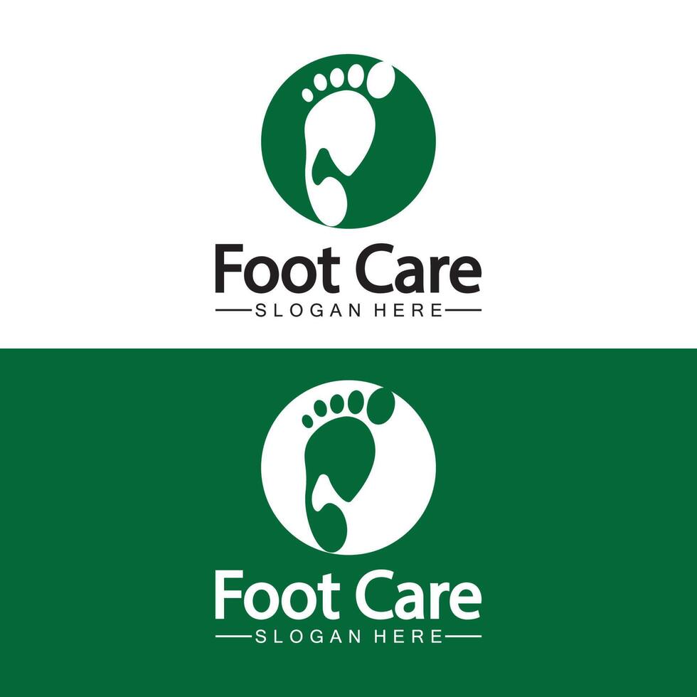 modèle de vecteur de conception de logo de pied