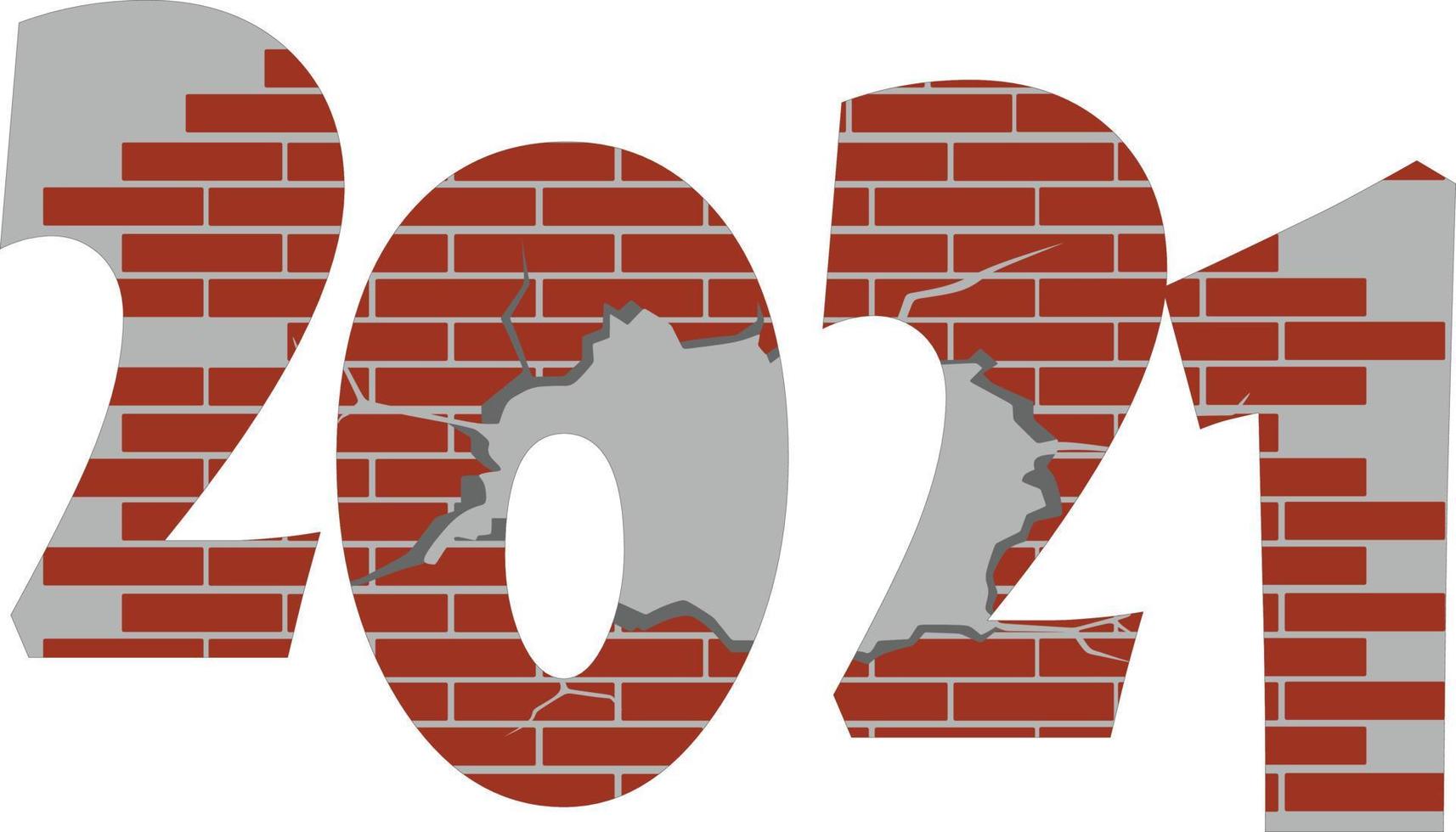 conception abstraite de vecteur de l'année 2021