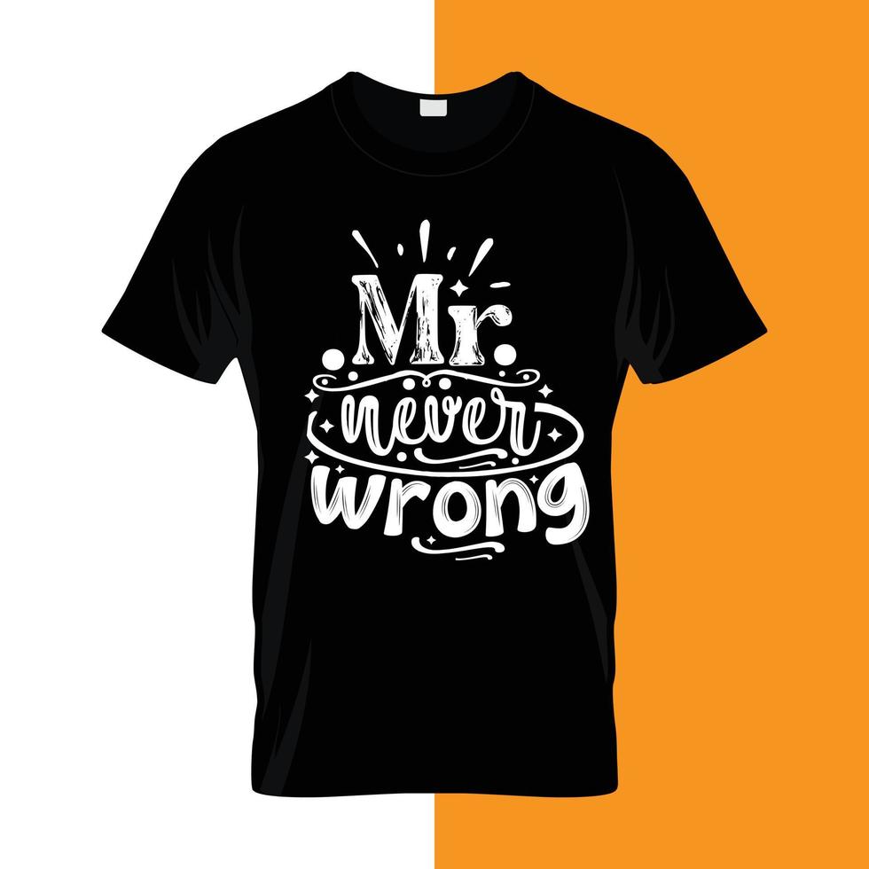 m. ne jamais se tromper de lettrage de typographie pour la conception gratuite de t-shirt vecteur