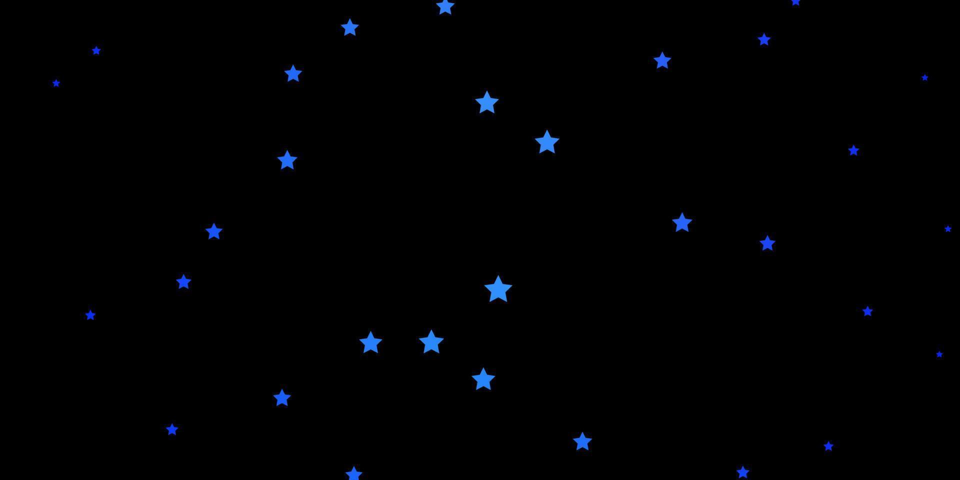 disposition de vecteur bleu foncé avec des étoiles brillantes.