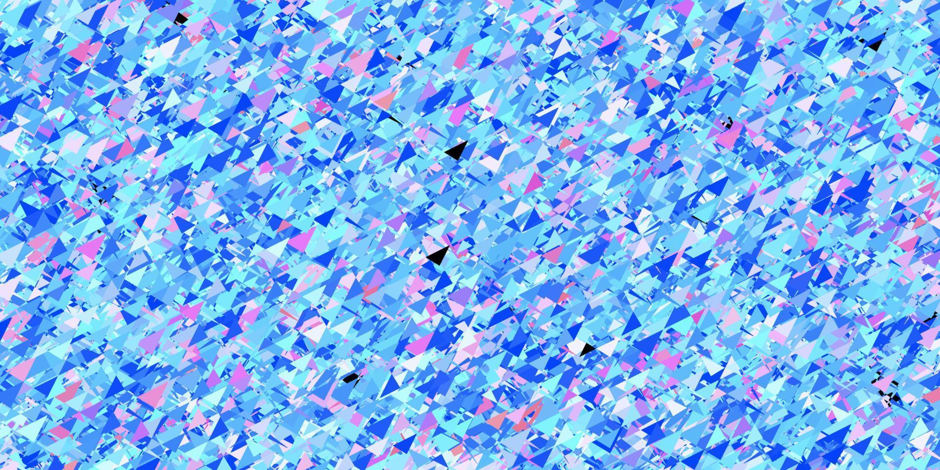 texture de vecteur multicolore léger avec des triangles aléatoires.